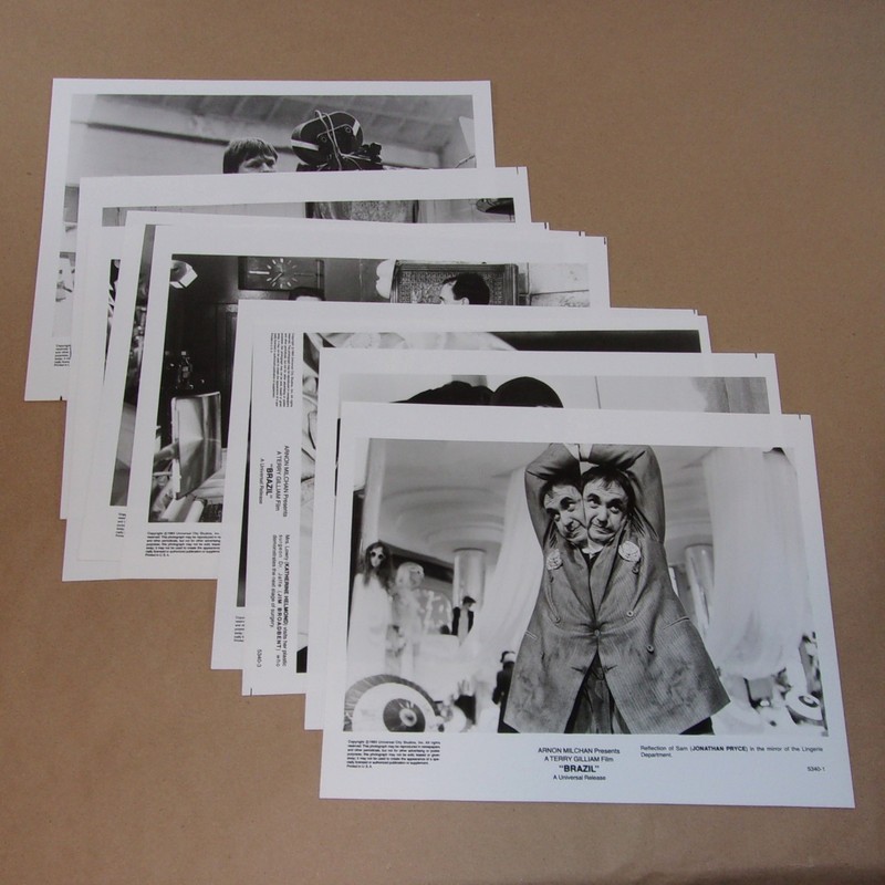 BRAZIL * Press Kit Stills Set * 9 PHOTOS * 1985 * TERRY GILLIAM / Jonathan Pryce