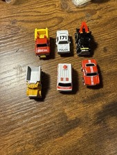Micro Machines x6, Vintage 1988 Galoob, bundle, Cars, Trucks, Semi s, Police
