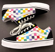 VANS Old Skool Multicolor Checkerboard Black/White Low Top Lace-Up Sneakers