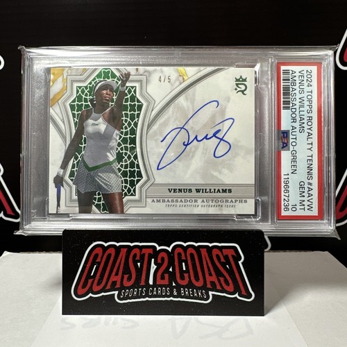 Venus Williams [Green] #AA-VW 2024 Topps Royalty Ambassador Autograph card