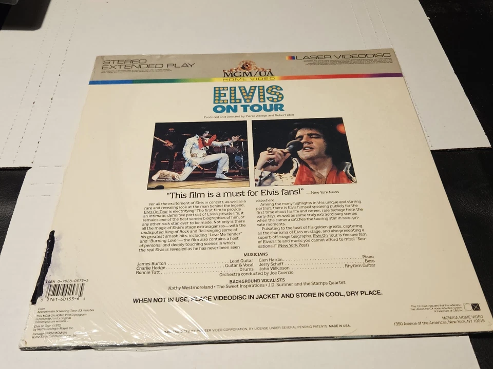 Elvis Presley On Tour Laserdisc Live Concert Live Performance - Image 2 of 2