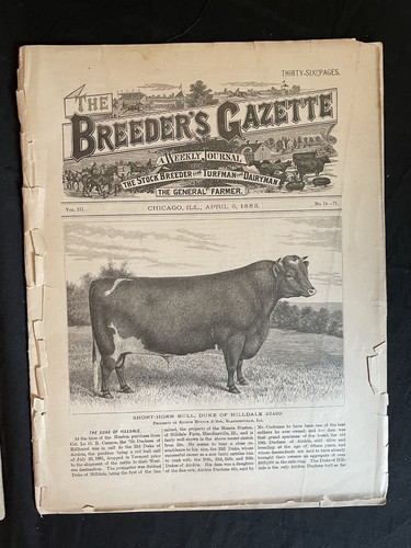 2 RARE Pre-1900 issues of The Breeder's Gazette Magazine - April 5 & 12, 1883 - Picture 3 of 3