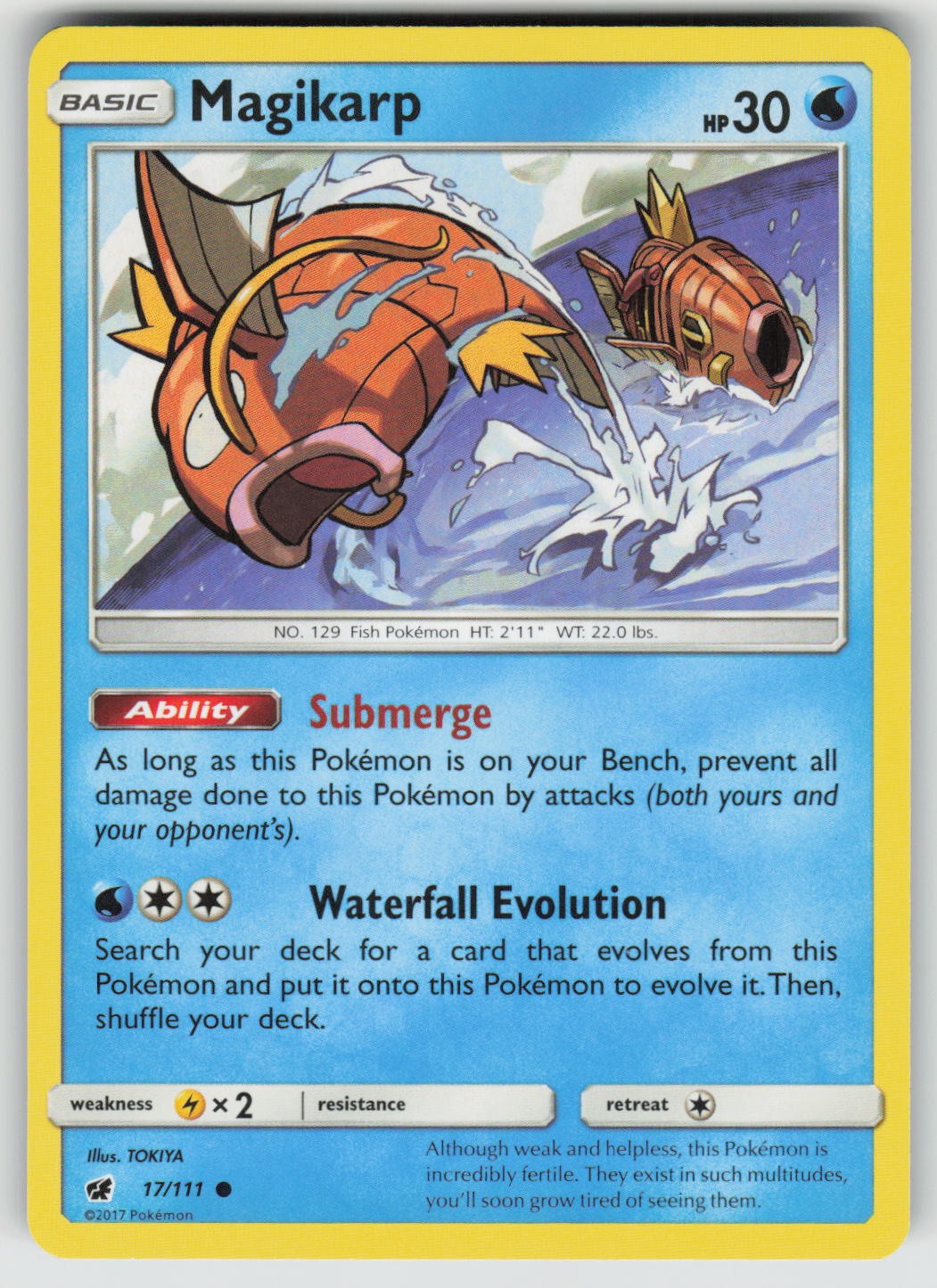 Magikarp 17/111 Common Crimson Invasion Pokemon Near Mint