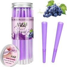 Flavored Pre Rolled Cones  1 1/4 Size  30 Pack  Yellow Rolling Paper with "W"