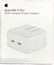 Apple Dual USB-C Port 35W Compact Power Adapter