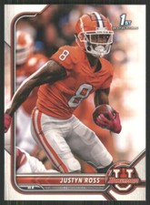 2022 Bowman University #12 Justyn Ross Clemson Tigers TW2103