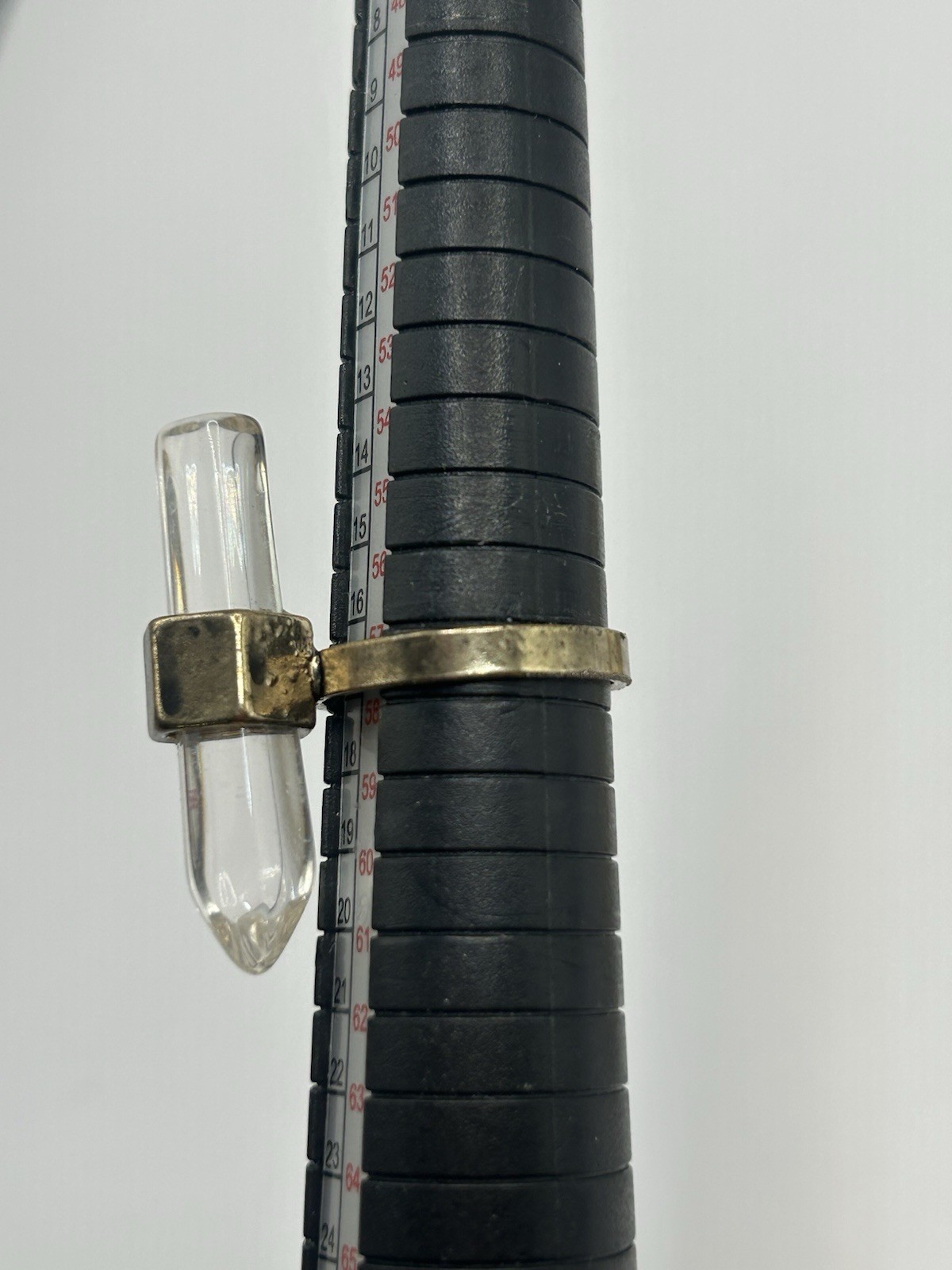 Crystal Quartz Point Statement Ring Size 8 Boho R… - image 12