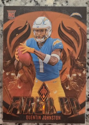 Quentin Johnston - 2023 Phoenix Fired Up Rookie Insert Orange /75 | #FU-14
