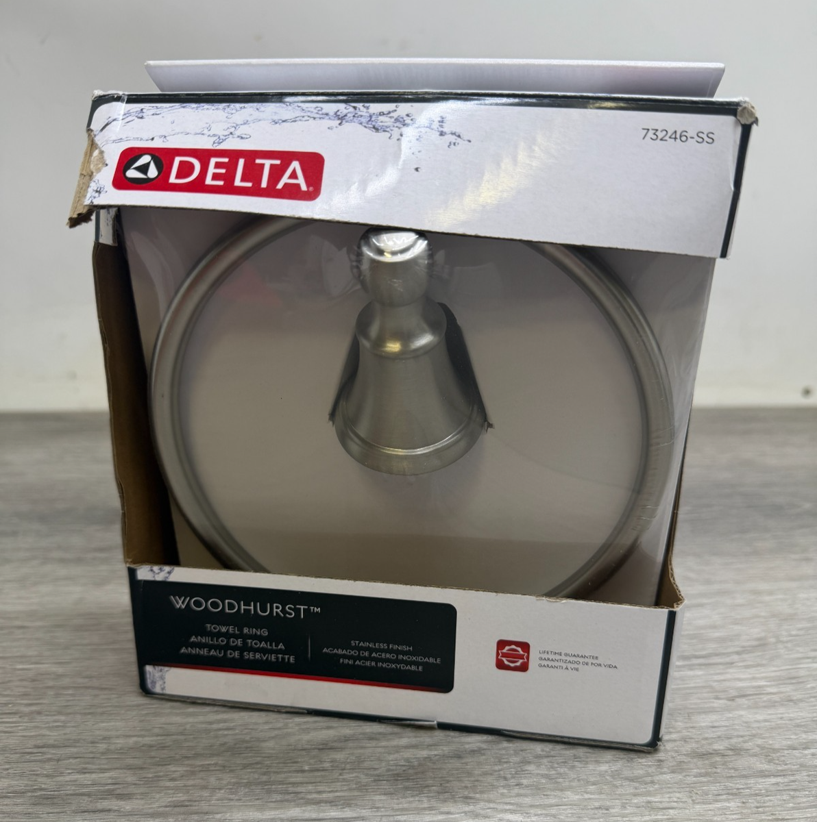 Delta Woodhurst Hand Towel Ring 73246-SS Brilliance