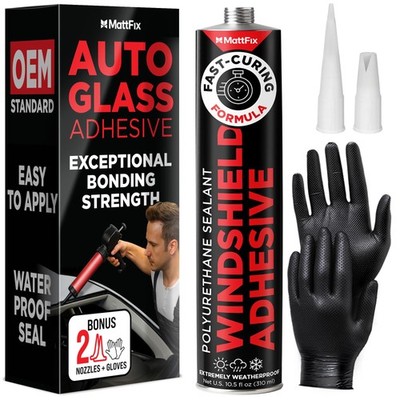 Windshield Adhesive   Easy to Apply   Fast Curing & Weather Resistant   High-