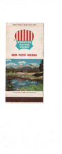 Vintage Matchcover  Union Pacific Railroad Rocky Mountain National Park COLO