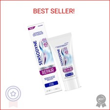 Sensodyne Clinical Repair Whiten Shine Toothpaste for Sensitivity Relief, 2.3