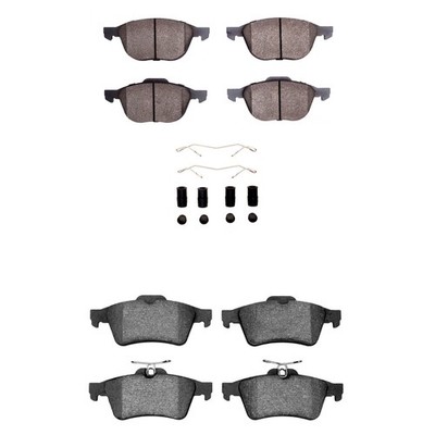 For Volvo S40 04-11 R1 Concepts Optimum OEp Front & Rear Brake Pad Set