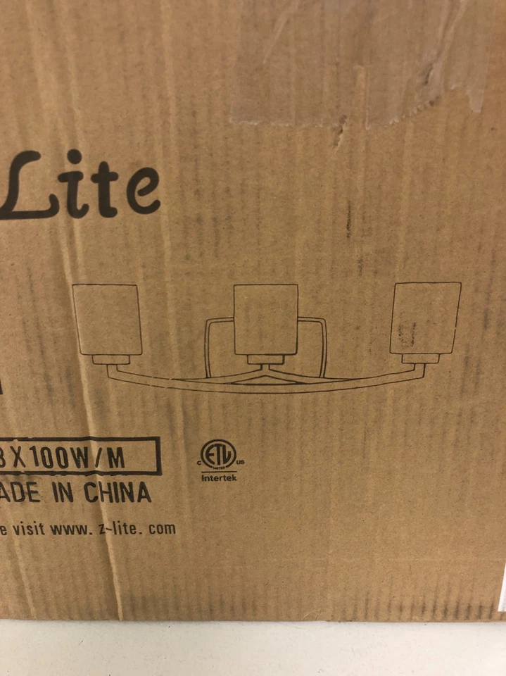 Luz de tocador cromada de 3 luces con cincel de vidrio diseño de filamento-HD-TE84788 Foto 2 de 4