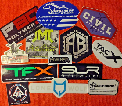 Gun Shop Gun Safe Sticker Lot of 13 firearms diy pmf ANDERSON TRUGLO P80 JMT DTT
