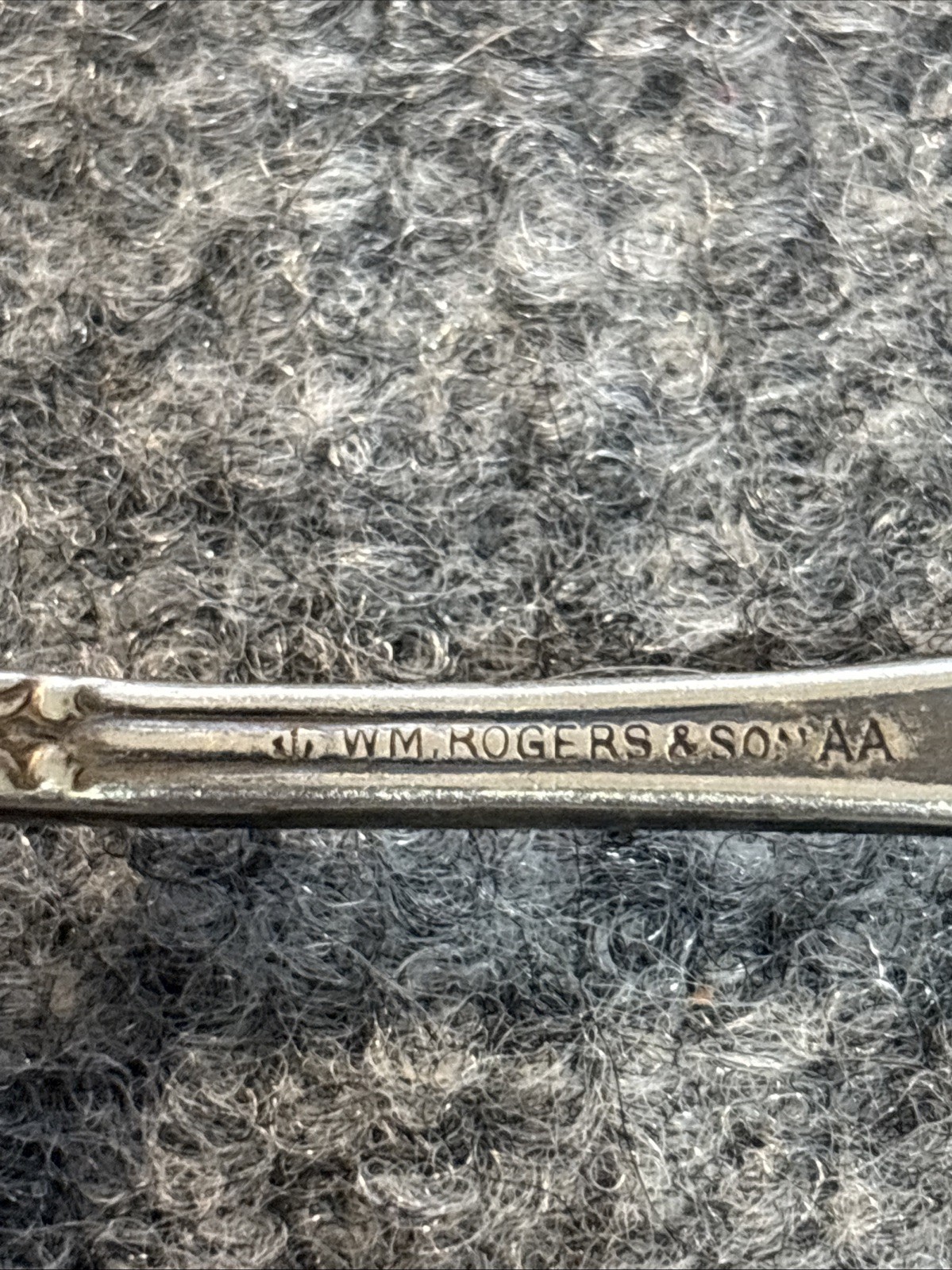 Antique Wm William Rogers and Son Single Spoon AA Sterling Silver Ornate