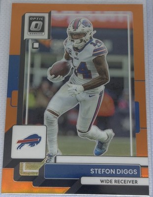 2022 Donruss Optic #22 Stefon Diggs Orange SN #/199 Buffalo Bills