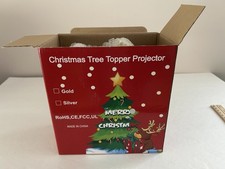 New Santa Claus Star Projector Christmas Tree Topper Decoration Works 3 Slides