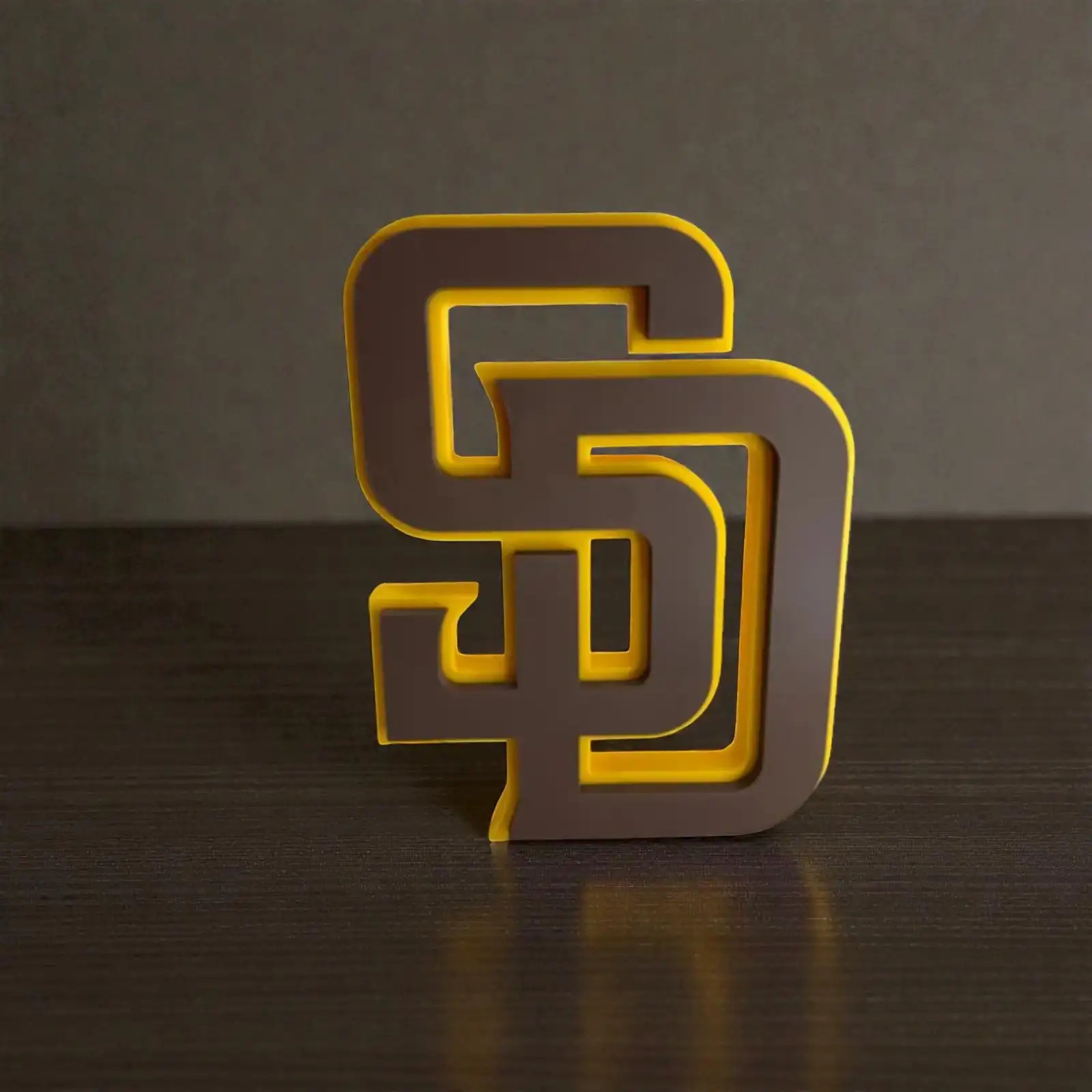 San Diego Padres MLB Baseball 3D Logo Sign Wall Art Desk Decor Display