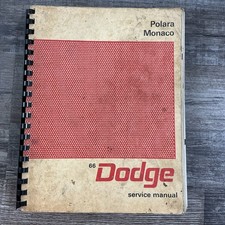 Original Factory Service Manual For Chrysler 1966 Dodge Polara Monaco Repair