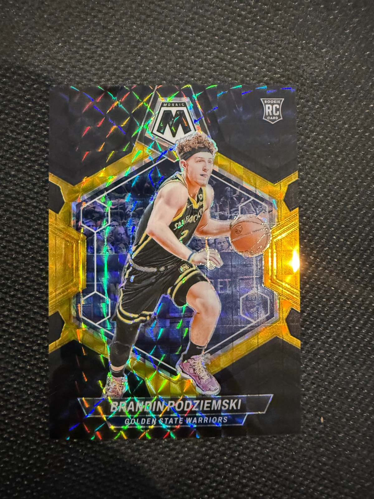 2023 PANINI MOSAIC BLACK GOLD CHOICE #245 BRANDIN PODZIEMSKI RC /8