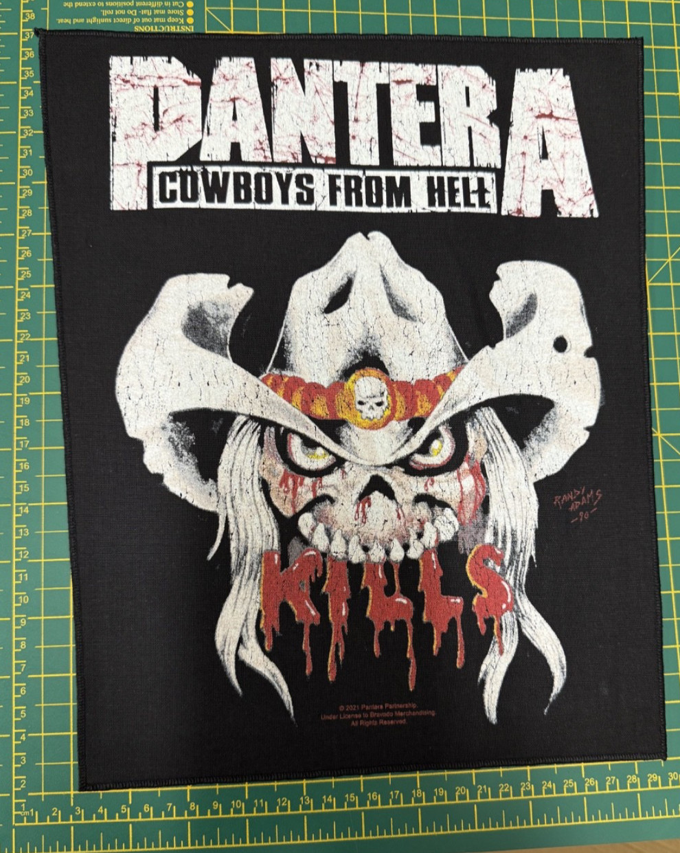 Pantera Kills Printed Sew On Large Size Back Patch Officially Licensed
