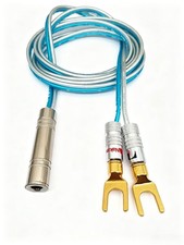 6.35mm 1/4" TS Jack to 8.5mm Y U Fork Spade Audio Speaker amplifier cable 1 6FT