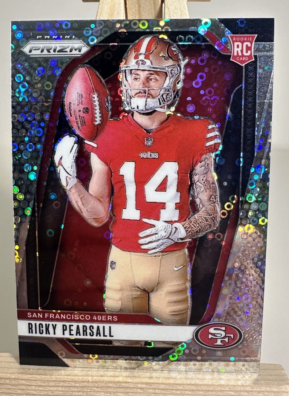 2024 Panini Prizm Ricky Pearsall #34 No Huddle Rookie Variation Silver Disco RC