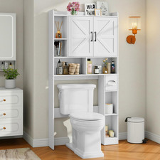 over the Toilet Storage Cabinet, Farmhouse Storage Cabinet over Toilet with 2 Ba