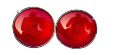 Fits Jeep Willys Cj3 Cj5 Cj6 1945-1975 Rear Combination Tail Light Red Set Of 2