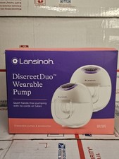 Lansinoh Discreet Duo Wearable Breast Pump, New Open Box, Breastfeeding Nursing