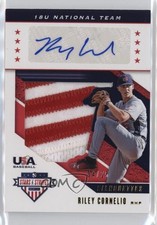 2019 USA Baseball Stars & Stripes Jerseys Prime 4/25 Riley Cornelio Auto a8r