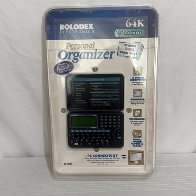 Rolodex Personal Electronic Organizer 64K Backlit RF-2064 VINTAGE