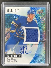2023-24 UD Allure Isak Rosen Blue Line Jersey Auto RC #/75 Sabres