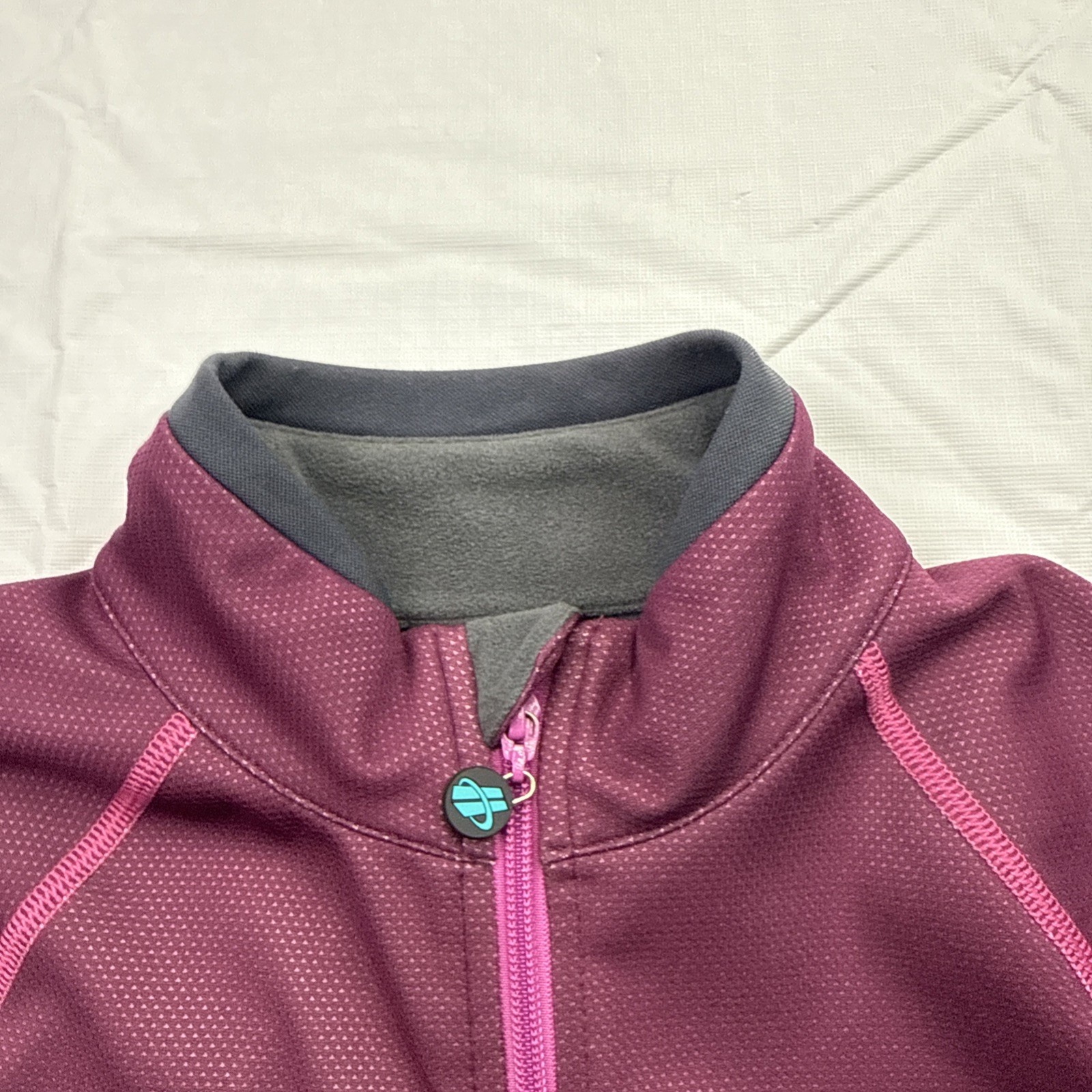 Hincapie Sportswear Cycling Jersey Long Sleeve Full Zip Womens Sz S Purple