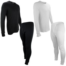 Mens Long Sleeve Thermal Top and Bottoms Set by THMO 2 Pack Base Layer Set