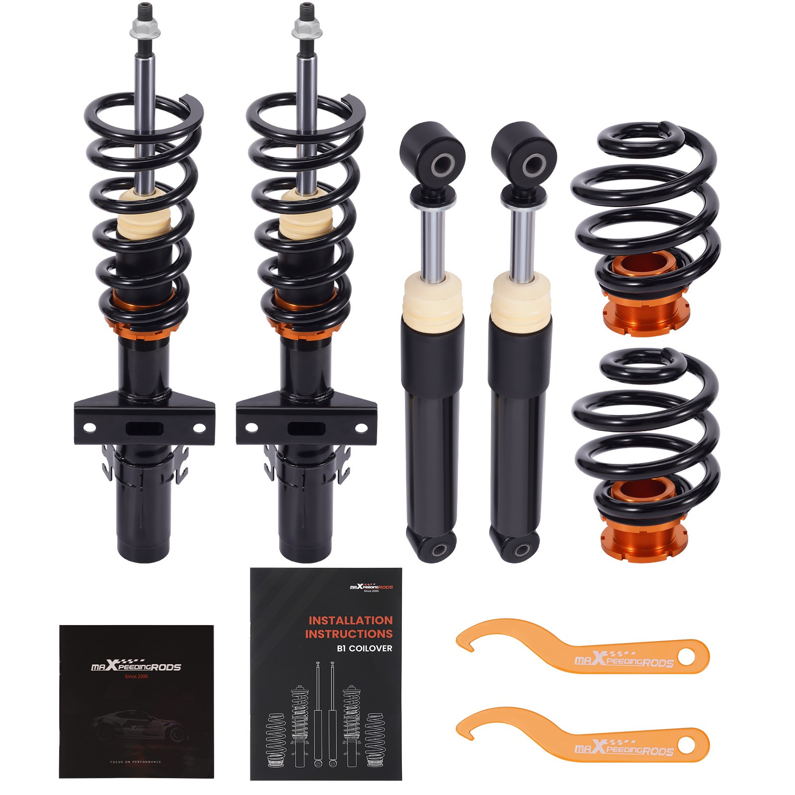Coilovers+Lowering Springs for VW Transporter T5 Van T26 T28 T30 2003-2015