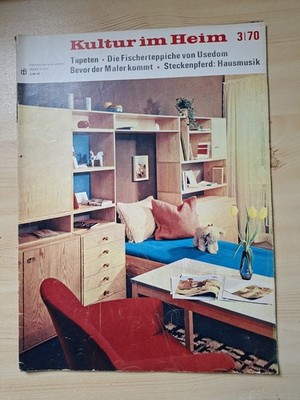 DDR Zeitschrift Kultur im Heim, u.a. Fischerteppiche von Usedom, Nr. 3 von 1970