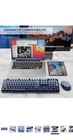 Wireless Ergonomic Keyboard Mouse Combo Blue Round Keycaps USB Receiver QWERTY — photo 7