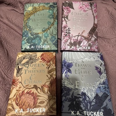 Fairyloot Exclusive Fate & Flame Series by K.A. Tucker *All 4 Hand Signed* NEW