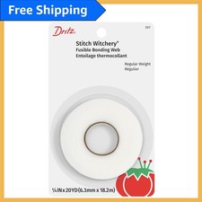 Stitch Witchery 1/4-Inch x 20-Yards - Versatile Fusible Web for Light Fabrics