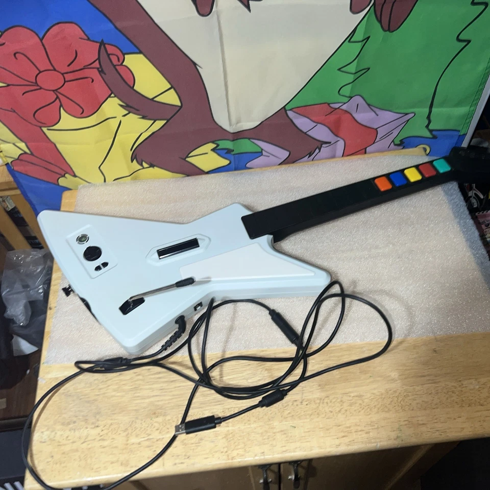 Guitar Hero Xbox 360 X-Plorer Xplorer con cable RedOctane y ¡NUEVO PROBADO! Una vez Foto 2 de 4