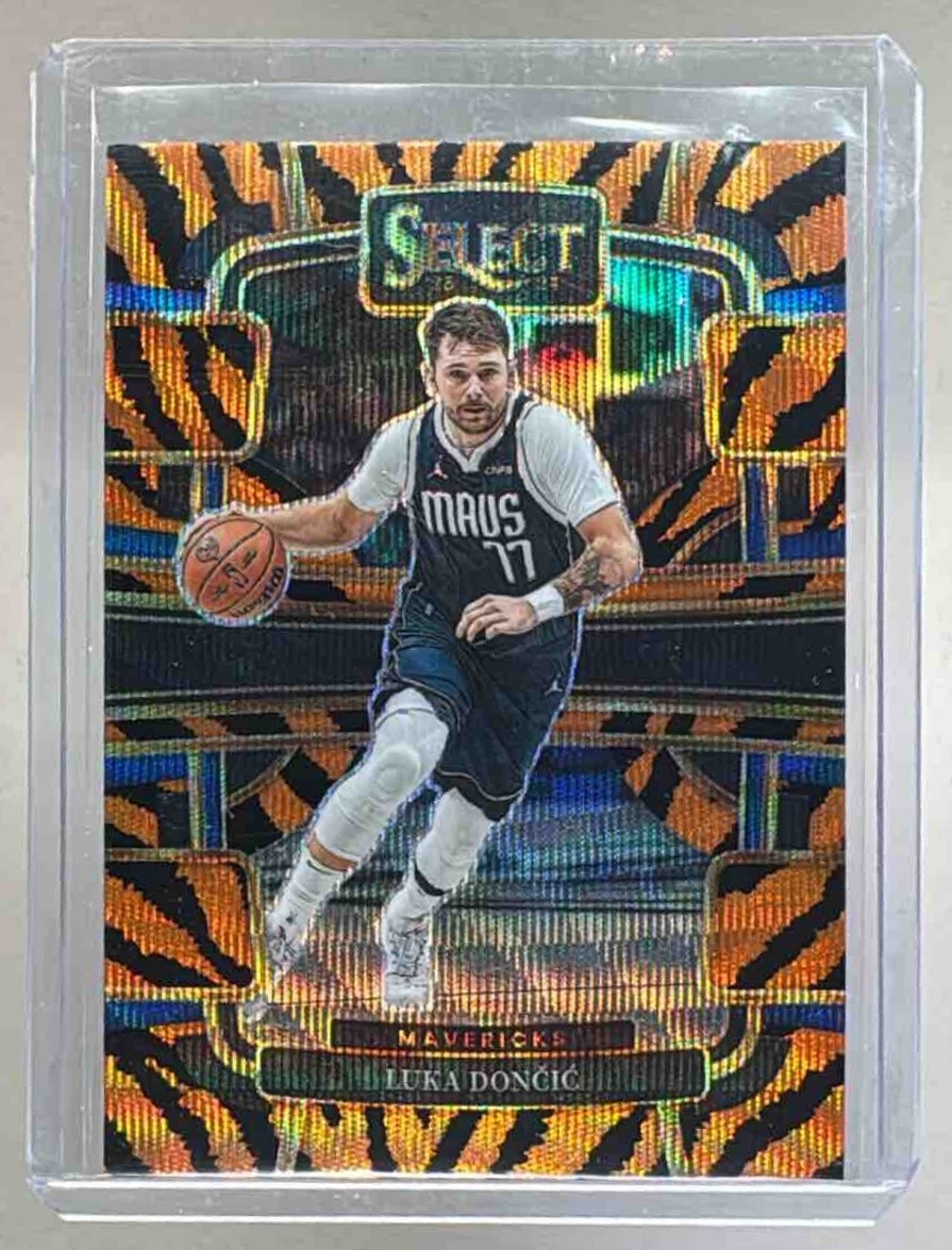 Luka Doncic 2023 Panini Select #51 Tiger Prizm Concourse