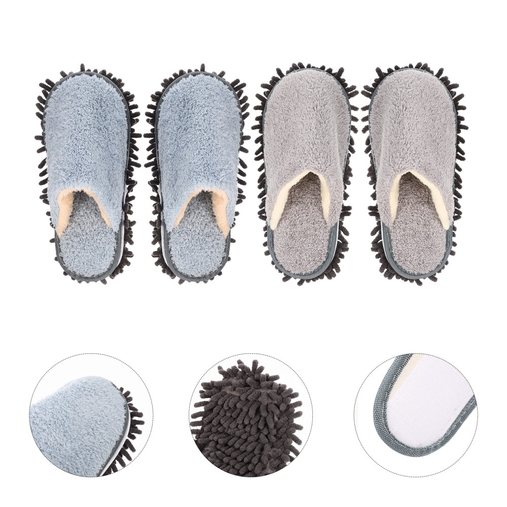 APL 2 paia di pantofole in pile da donna signorina pantofole tergicristallo per casa