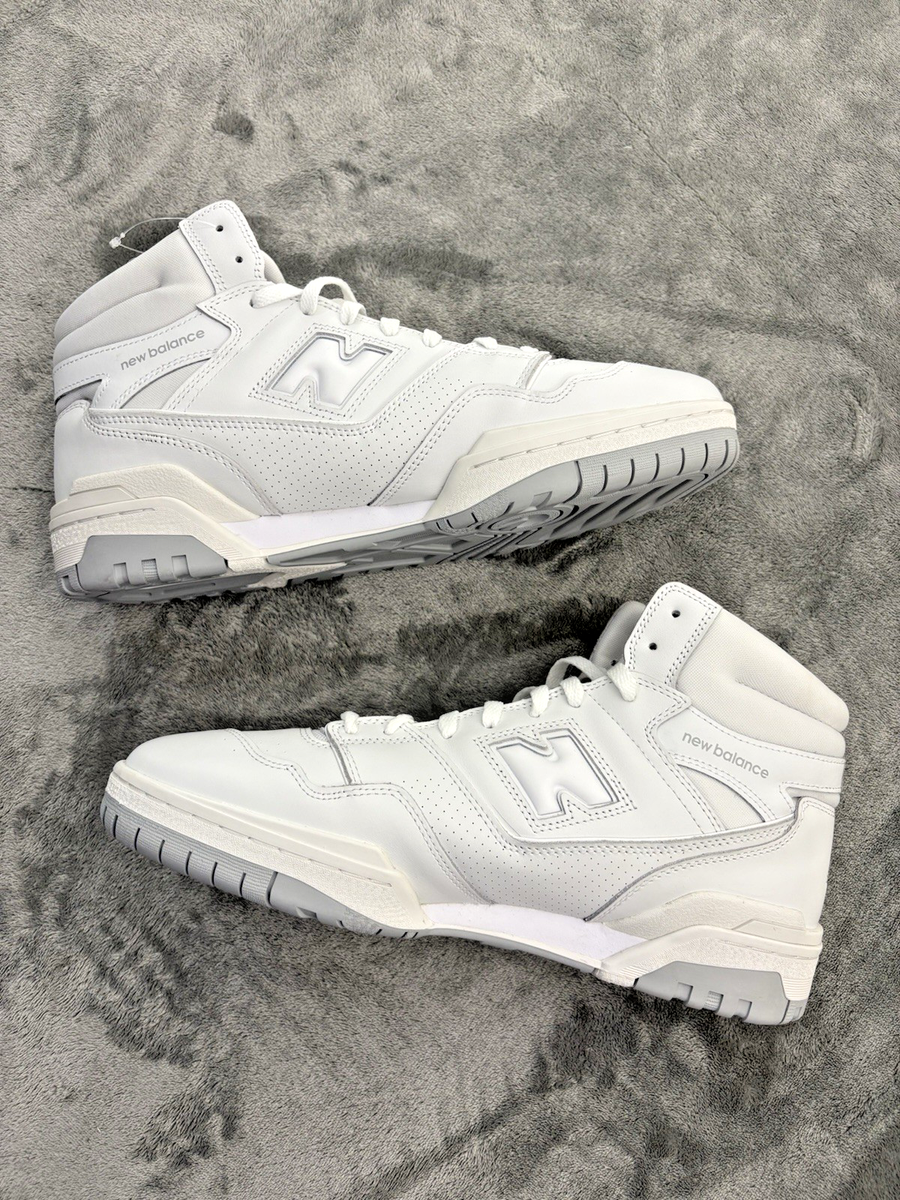 New Balance 650R High Triple White Athletic Casual Shoes Sneakers Men’s Size 13 New Balance 650R High Triple White Athletic Casual Shoes  main image 4