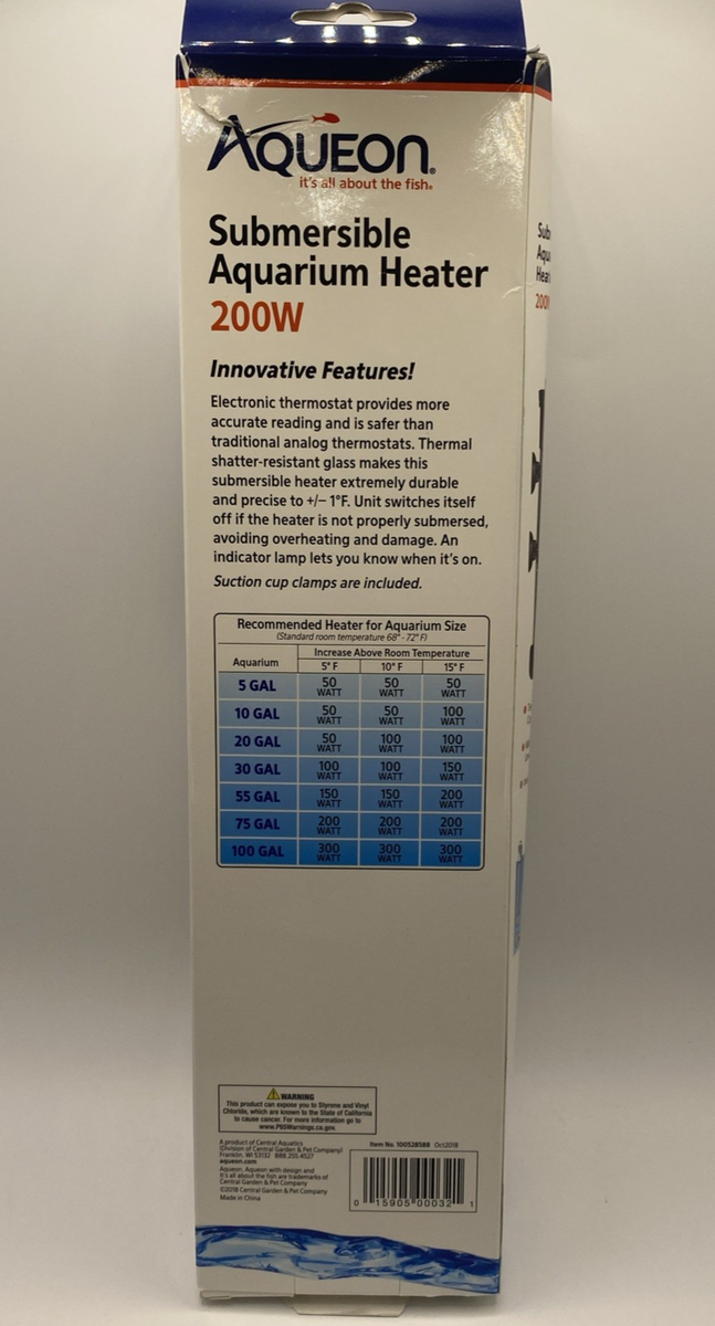 (o^^o)専用 Aqueon Submersible Aquarium Fish Tank Heater For Up To 75 Gallon