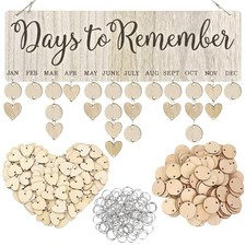 Family Birthday Board DIY Wooden Calendar Wall Hanging Birthday Reminder DTR