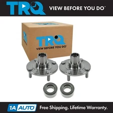 TRQ Front Wheel Hubs & Bearings Pair For 02-06 Nissan Sentra 2.5L SE SE-R Spec-V