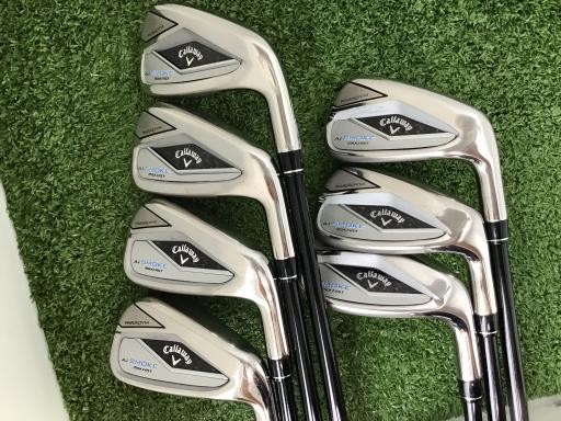 Callaway Paradym Ai Smoke Iron Set 6-9,Pw,Sw,Gw 7pc Flex R