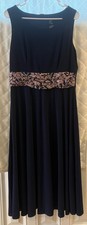 Jessica Howard JH Evenings Sleeveless Long Cocktail Dress, Navy Blue Woman  s 12